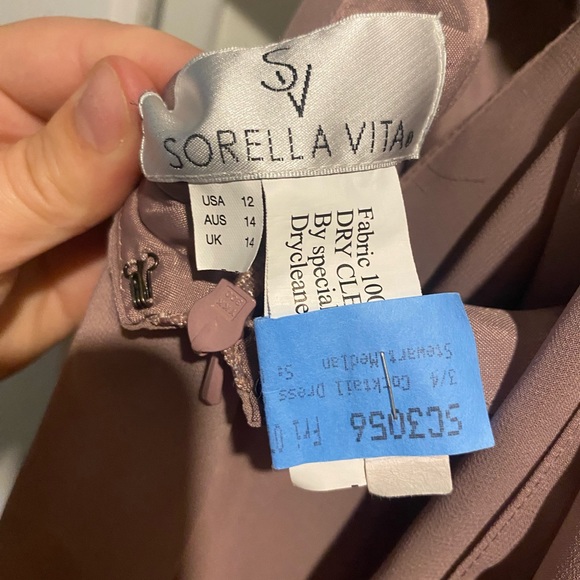 Built in bra support. Open cross cross back. Plum colour. Sorella Vita designer. - Picture 7 of 7